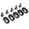 EngineMntInsert&Screws, BLK, 19.5T(5): 5ive-T 2.0