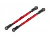 Toe links, Wide Maxx (TUBES 6061-T6 aluminum (red-anodized))