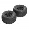 DISC.. AR550013 Copperhead MT 6S Tire/Wheel Glued Blk (2)