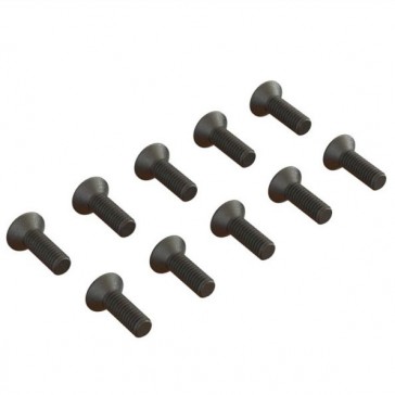 Flat Head Hex Machine Screw M2.5x8mm (10)