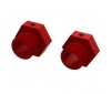 Aluminum Wheel Hex 24mm (Red) (2)