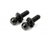 Ball End 4,3x6,5mm 4-40 Black