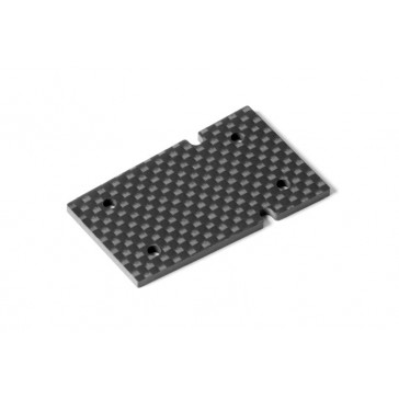 XB4'20 GRAPHITE REAR CHASSIS PLATE 2MM - NARROW