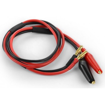 CABLE 600MM WITH 4MM BANANA PLUGS & CROCODILE CLIPS, H104092