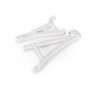 Suspension arms, white, front (left), heavy duty (upper (1)/ lower (1