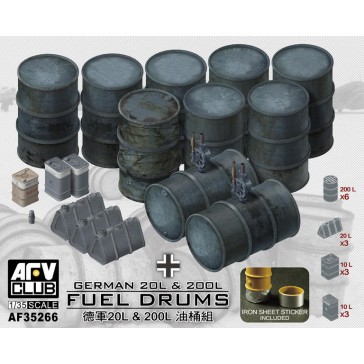 German 20L & 200L Fuel Drums 1/35