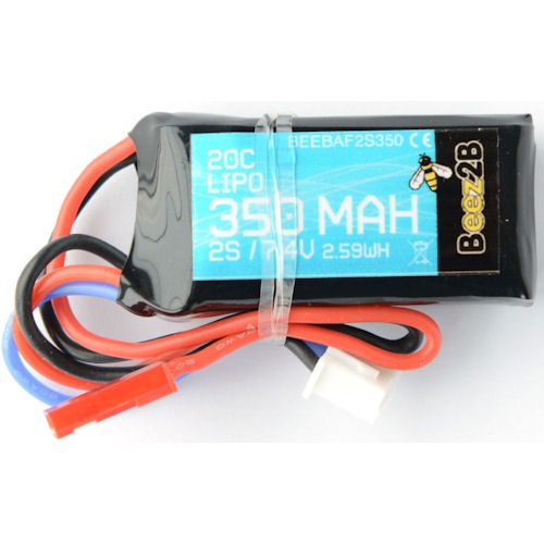 Beez2B Batterie Lipo 2S 7.4v 350mAh 20C (15 X 22 X 42mm - 35g) - MCM Group