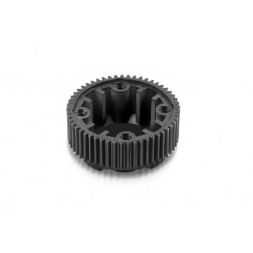 COMPOSITE GEAR DIFFERENTIAL CASE WITH PULLEY 53T - LCG - GRAPHITE