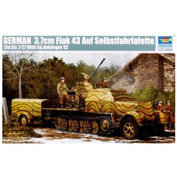 3.7 Flak 43+Sdkfz7/2 1/35