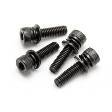 Cap Head Screw M4X15Mm With Washer (4Pcs)