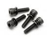 Cap Head Screw M4X15Mm With Washer (4Pcs)