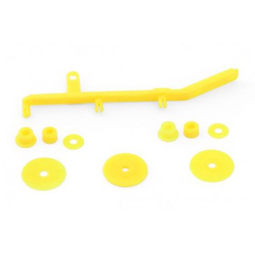 TENSIONER FLANGES AND SPACERS 4WD SYSTEM YELLOW