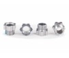 Stub Axle Nut, Aluminum (Gray-Anodized) (4)