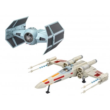 MAQUETTES SW X-WING FIGHTER + TIE FIGHTER - 1:44