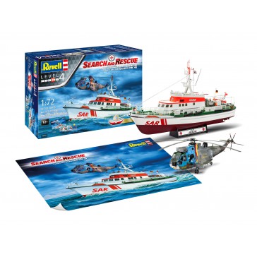 SAR Set - DGzRS BERLIN + Westland Sea King Mk.41 - 1:83