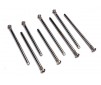 Suspension screw pin set, hardened steel (hex drive)