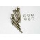 Screws, 3x28mm cap-head machine (hex drive) (6)/ 3x6mm ELW (