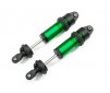 Shocks, GT-Maxx, aluminum (green-anodized) (fully assembled w/o sprin