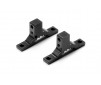 ALU UPPER CLAMP REAR - BLACK - SWISS 7075 T6 - (L+R)