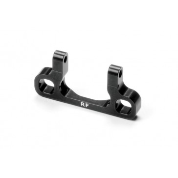 ALU REAR LOWER 1-PIECE SUSPENSION HOLDER - FRONT - BLACK - RF