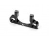 ALU REAR LOWER 1-PIECE SUSPENSION HOLDER - FRONT - BLACK - RF