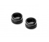 ALU SHOCK CAP-NUT WITH VENT HOLE - BLACK (2)