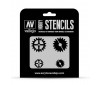 Hobby Stencils - Gear Marks