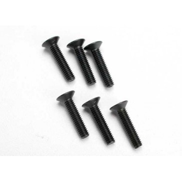 Screws, 4x18mm countersunk machine (hex drive) (6)