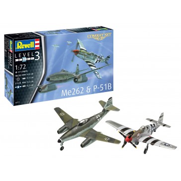 Combat Set Messerschmitt Me262 & P-51B Mustang