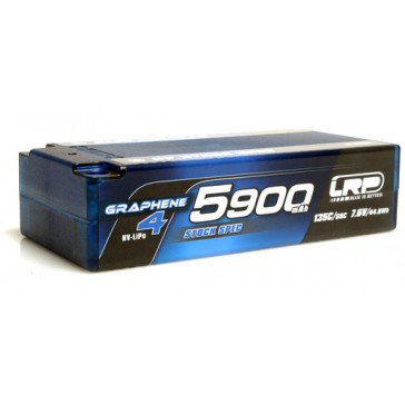 5 HV Stock Spec Shorty GRAPHENE-4 5900mAh Hardcase Akku - 7.6V LiPo -