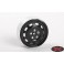 DISC.. Stamped Steel 1.7 10-Oval Hole Wheels (Black)