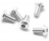 Alu Screw Allen Roundhead M3 x 6 Silver (5)