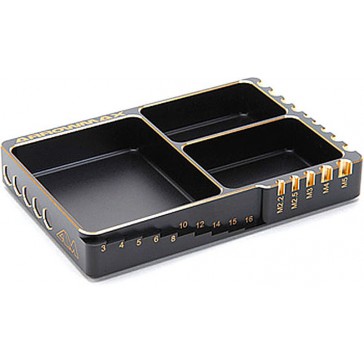 Multi Alu Case for Screws Black Golden