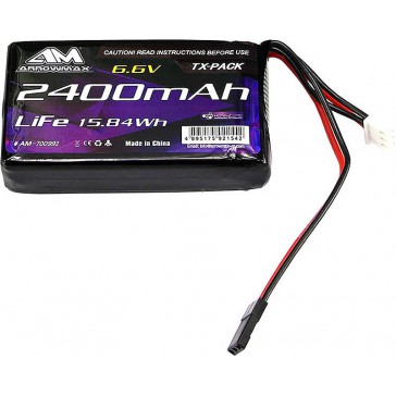 AM LiFe 2400mAh 6.6V-Futaba 4PK/4PX/4PV/7PX