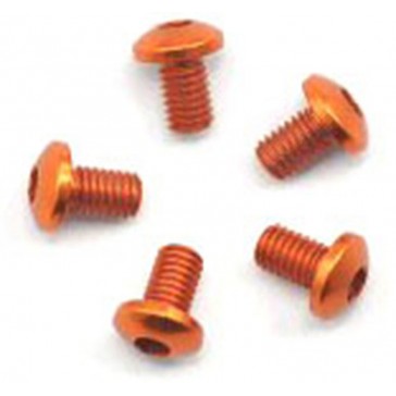 Alu Screw Allen Roundhead M3 x 5 Orange (5)