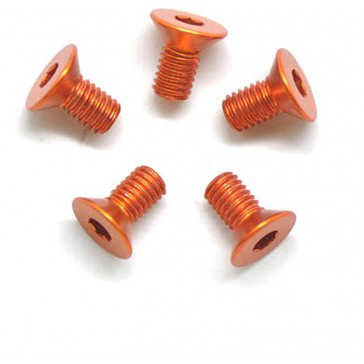 Alu Screw Allen Csk M3 x 6 Orange (5)