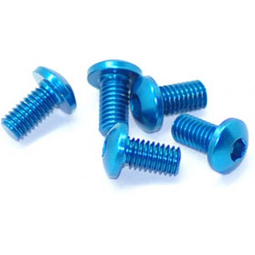 Alu Screw Allen Roundhead M3 x 6 Blue (5)