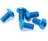 Alu Screw Allen Roundhead M3 x 6 Blue (5)