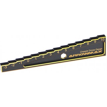 Chassis Droop Gauge -3to10mm - 1/10 Cars Blk Gold