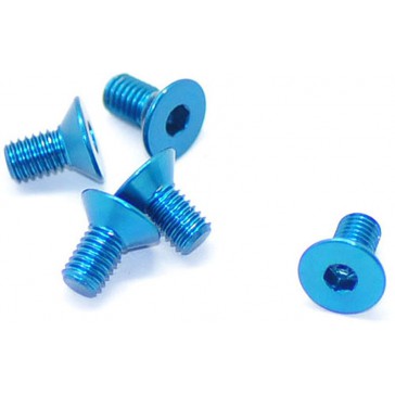 Alu Screw Allen Csk M3 x 6 Blue (5)