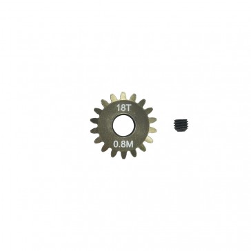 Pinion Gear 0.8mm (mod) - 18T (7075 Hard)