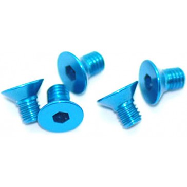 Alu Screw Allen Csk M3 x 5 Blue (5)