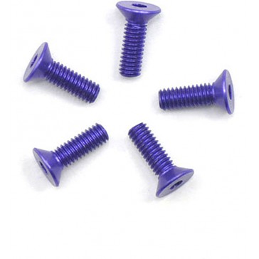 Alu Screw Allen Csk M2.5 x 8 Purple (5)