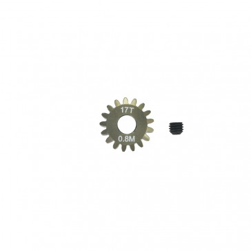 Pinion Gear 0.8mm (mod) - 17T (7075 Hard)