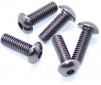 Alu Screw Allen Roundhead M4 x 12 Gray (5)