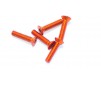 Alu Screw Allen Csk M3 x 14 Orange (5)