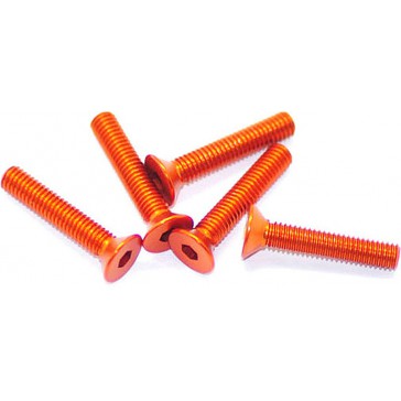 Alu Screw Allen Csk M3 x 16 Orange (5)