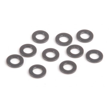 M3 Black Alloy Washers 0.75mm (pk10)