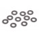 M3 Black Alloy Washers 0.75mm (pk10)