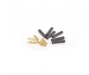 4.0mm Gold Banana Bullets M/F 3prs + Shrink Tube